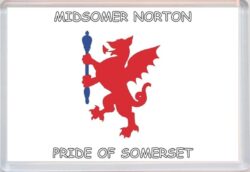 Midsomer Norton - Pride of Somerset County Flag - Jumbo Fridge Magnet Souvenir Gift