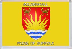 Mildenhall - Pride of Suffolk County Flag - Jumbo Fridge Magnet Souvenir Gift