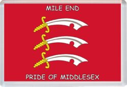 Mile End - Pride of Middlesex County Flag - Jumbo Fridge Magnet Souvenir Gift