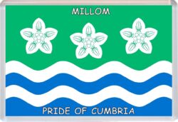 Millom - Pride of Cumbria County Flag - Jumbo Fridge Magnet Souvenir Gift Present