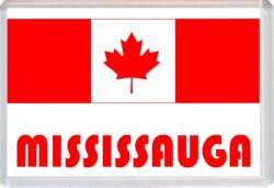 Mississauga - Love Canada/Canadian Towns & Cities Flag - Jumbo Fridge Magnet Souvenir Gift Present
