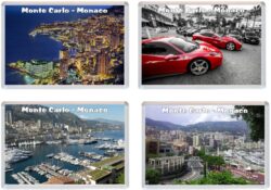 Monte Carlo - 4 PACK - Jumbo Fridge Magnet Souvenir Gift Present