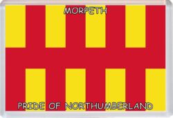 Morpeth - Pride of Northumberland County Flag - Jumbo Fridge Magnet Souvenir Gift