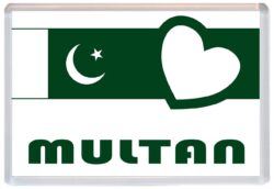 Multan - Love Pakistan/Pakistani Towns & Cities Flag - Jumbo Fridge Magnet Souvenir Gift Present