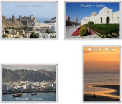 Muscat - Oman - 4 PACK - Jumbo Fridge Magnet Souvenir Gift Present