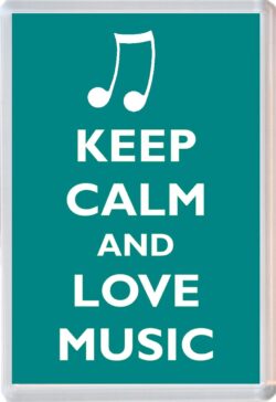 Keep Calm and Love Music - Jumbo Fridge Magnet Souvenir Gift Present