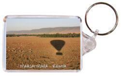 Maassai Mara - Kenya - Africa ? Double Sided Large Keyring Key Fob Chain Ring Gift Present Souvenir