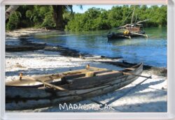 Madagascar - Africa - Jumbo Fridge Magnet Souvenir Gift Boats