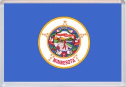 Minnesota - USA State Flag - Jumbo Fridge Magnet Souvenir Gift Present