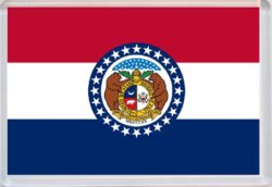 Missouri - USA State Flag - Jumbo Fridge Magnet Souvenir Gift Present
