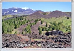 Mount Etna - Sicily - Italy - Jumbo Fridge Magnet Souvenir Gift Present