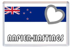 Napier-Hastings - Love New Zealand Towns & Cities Flag - Jumbo Fridge Magnet Souvenir Gift Present