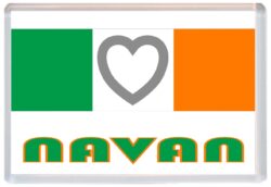 Navan - Love Ireland/Irish Towns & Cities Flag - Jumbo Fridge Magnet Souvenir Gift Present