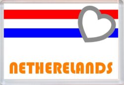 Netherlands - Love Holland/Dutch/Netherlands Towns & Cities Flag - Jumbo Fridge Magnet Souvenir Gift Present