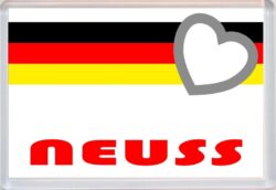Neuss - Love Germany/German Towns & Cities Flag - Jumbo Fridge Magnet Souvenir Gift Present