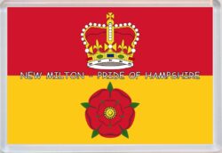 New Milton - Pride of Hampshire County Flag - Jumbo Fridge Magnet Souvenir Gift Present