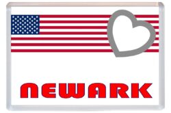 Newark - Love USA/United States of America Towns & Cities Flag - Jumbo Fridge Magnet Souvenir Gift
