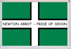 Newton Abbot - Pride of Devon County Flag - Jumbo Fridge Magnet Souvenir Gift Present