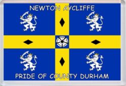 Newton Aycliffe - Pride of County Durham Flag - Jumbo Fridge Magnet Souvenir Gift Present