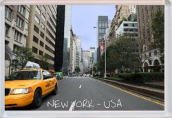 New York - USA - Jumbo Fridge Magnet Souvenir Gift Present Taxis