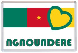 Ngaoundere - Love Cameroon Towns & Cities Flag - Jumbo Fridge Magnet Souvenir Gift