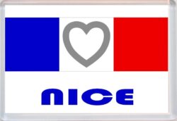 Nice - Love France/French Towns & Cities Flag - Jumbo Fridge Magnet Souvenir Gift Present