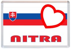 Nitra - Love Slovakia/Slovakian Towns & Cities Flag - Jumbo Fridge Magnet Souvenir Gift Present