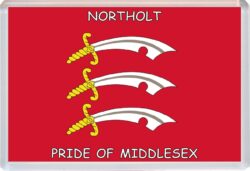 Northolt - Pride of Middlesex County Flag - Jumbo Fridge Magnet Souvenir Gift
