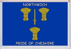 Northwich - Pride of Cheshire County Flag - Jumbo Fridge Magnet Souvenir Gift Present