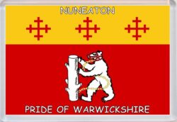 Nuneaton - Pride of Suffolk County Warwickshire - Jumbo Fridge Magnet Souvenir Gift