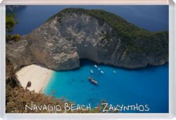 Navagio Beach - Zakynthos - Greece - Jumbo Fridge Magnet Souvenir Gift Present
