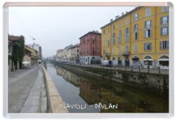 Navigli - Milan - Italy - Jumbo Fridge Magnet Souvenir Gift Present