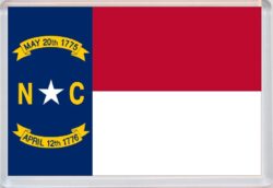 North Carlolina - USA State Flag - Jumbo Fridge Magnet Souvenir Gift Present