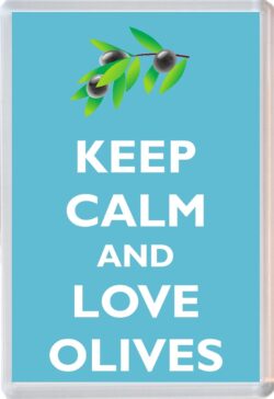Keep Calm and Love Olives - Jumbo Fridge Magnet Souvenir Gift Present