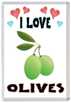 I Love Olives - Jumbo Fridge Magnet Souvenir Gift Present