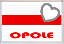Opole - Love Poland/Polish Towns & Cities Flag - Jumbo Fridge Magnet Souvenir Gift Present