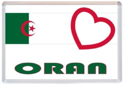 Oran - Love Algeria/Algerian Towns & Cities Flag - Jumbo Fridge Magnet Souvenir Gift Present