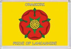 Ormskirk - Pride of Lancashire County Flag - Jumbo Fridge Magnet Souvenir Gift Present