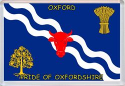 Oxford - Pride of Oxfordshire County Flag - Jumbo Fridge Magnet Souvenir Gift