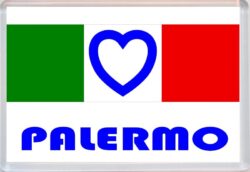 Palermo - Love Italy/Italian Towns & Cities Flag - Jumbo Fridge Magnet Souvenir Gift Present