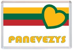 Panevezys - Love Lithuania/Lithuanian Towns & Cities Flag - Jumbo Fridge Magnet Souvenir Gift Present