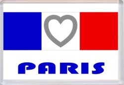 Paris - Love France/French Towns & Cities Flag - Jumbo Fridge Magnet Souvenir Gift Present