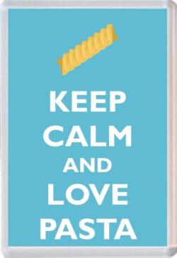 Keep Calm and Love Pasta - Jumbo Fridge Magnet Souvenir Gift Present