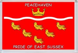 Peacehaven - Pride of East Sussex County Flag - Jumbo Fridge Magnet Souvenir Gift Present