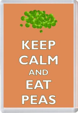 Keep Calm and Eat Peas - Jumbo Fridge Magnet Souvenir Gift Present