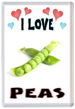 I Love Peas - Jumbo Fridge Magnet Souvenir Gift Present