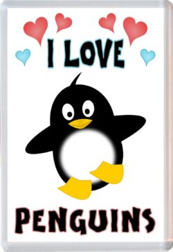 I Love Penguins - Jumbo Fridge Magnet Souvenir Gift Present