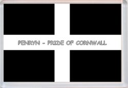 Penryn - Pride of Cornwall County Flag - Jumbo Fridge Magnet Souvenir Gift Present