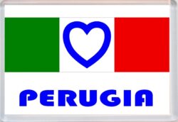 Perugia - Love Italy/Italian Towns & Cities Flag - Jumbo Fridge Magnet Souvenir Gift Present