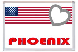 Phoenix - Love USA/United States of America Towns & Cities Flag - Jumbo Fridge Magnet Souvenir Gift